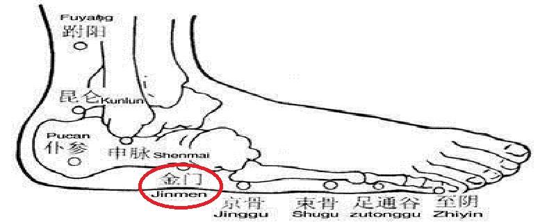 脚的金门在什么位置