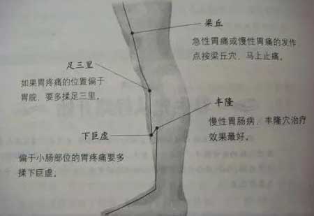 调理急性胃痛穴位